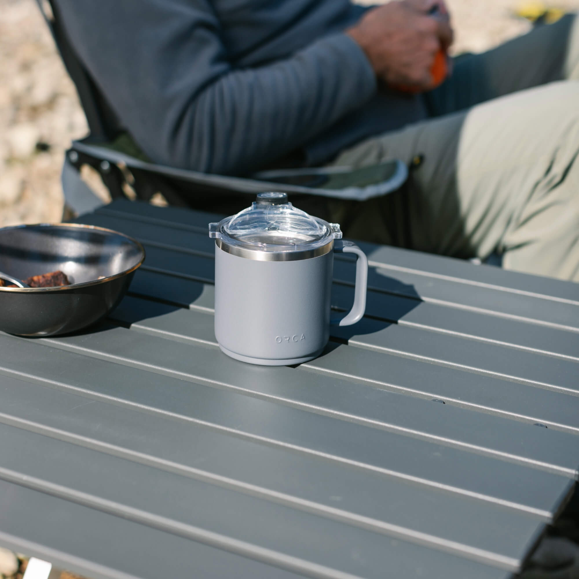 Heat-Resistant Compact Camp Table 25 - Choice 214 - Portable Camping Table with Heat-Resistant Countertop Detail