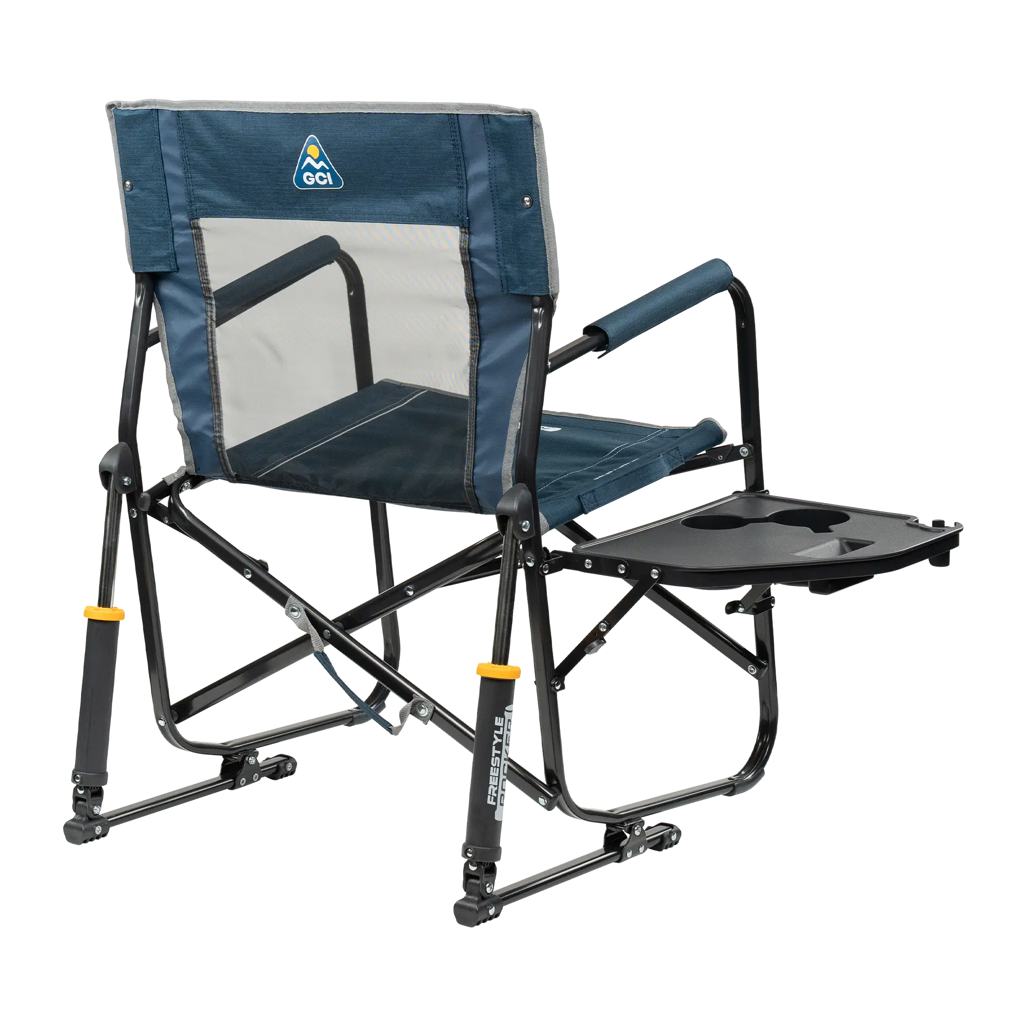Heavy-Duty Freestyle Freestyle Rocker with Side Table - Choice 853 - Freestyle Rocker Portable Outdoor Folding Chair Detail