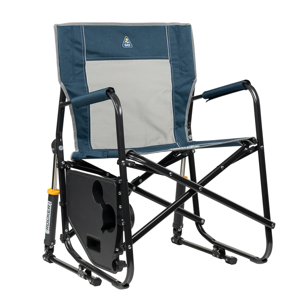 Heavy-Duty Freestyle Freestyle Rocker with Side Table - Choice 853 - Freestyle Rocker Portable Outdoor Folding Chair Detail