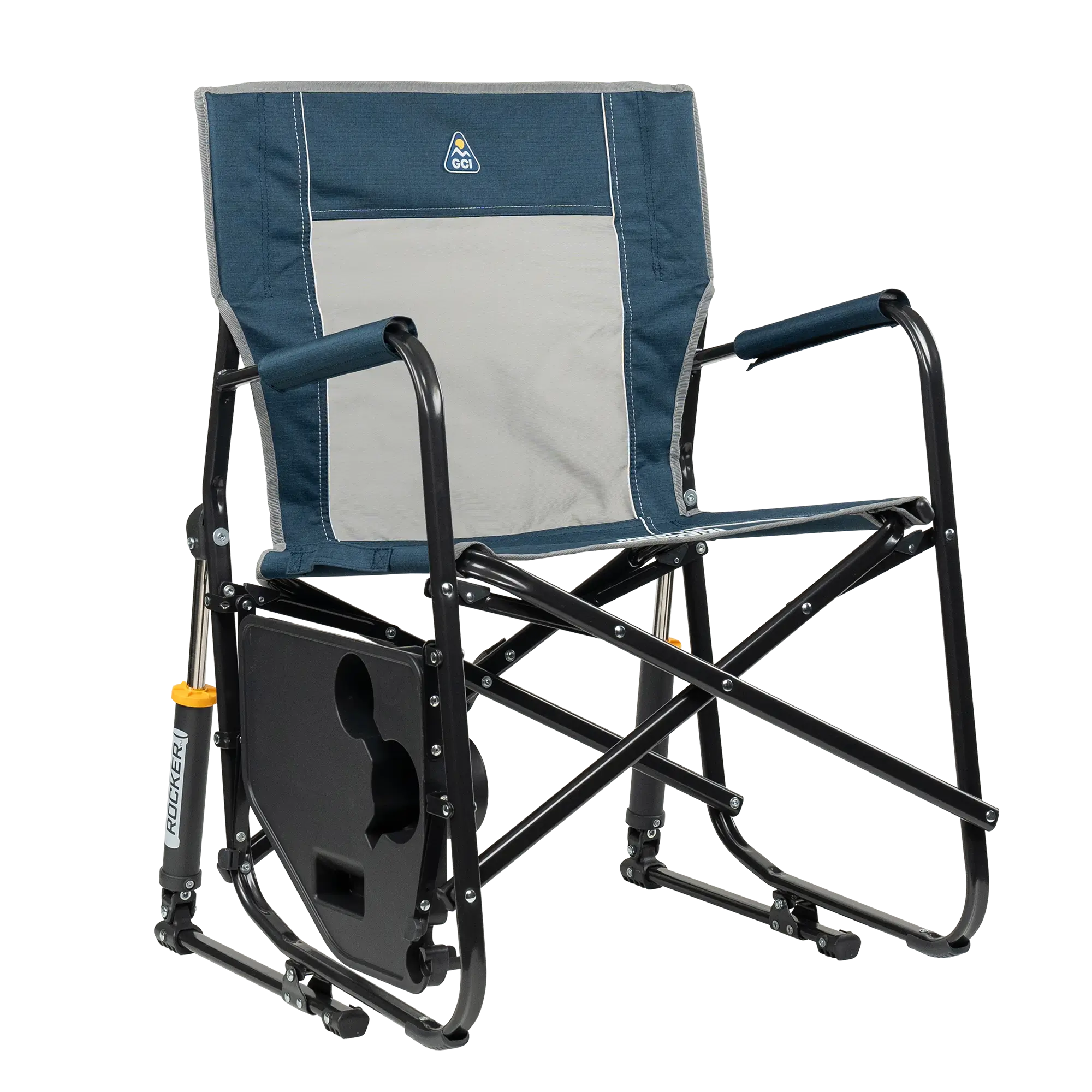 Heavy-Duty Freestyle Freestyle Rocker with Side Table - Choice 853 - Freestyle Rocker Portable Outdoor Folding Chair Detail