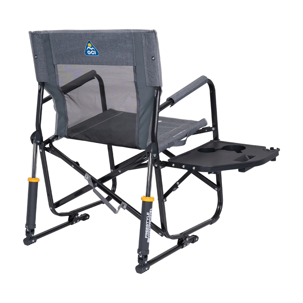 Heavy-Duty Freestyle Freestyle Rocker with Side Table - Choice 853 - Freestyle Rocker Portable Outdoor Folding Chair Detail