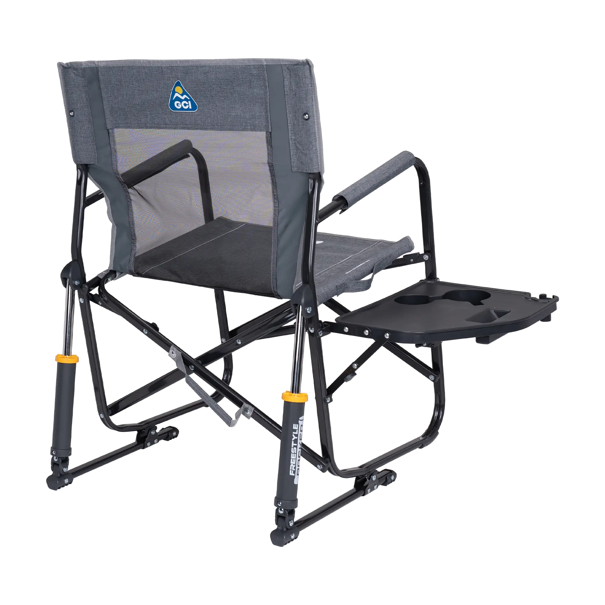 Heavy-Duty Freestyle Freestyle Rocker with Side Table - Choice 853 - Freestyle Rocker Portable Outdoor Folding Chair Detail