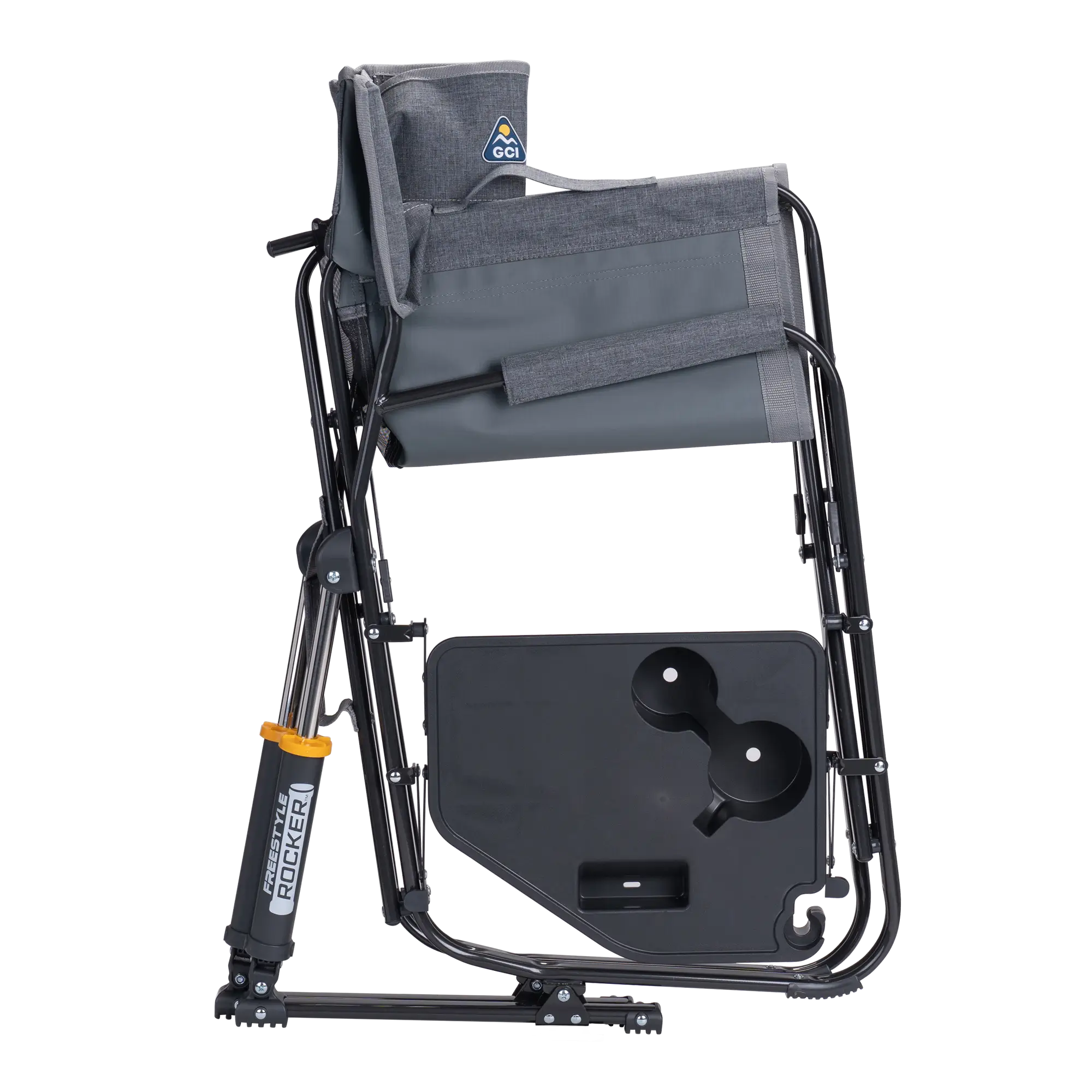 Heavy-Duty Freestyle Freestyle Rocker with Side Table - Choice 853 - Freestyle Rocker Portable Outdoor Folding Chair Detail