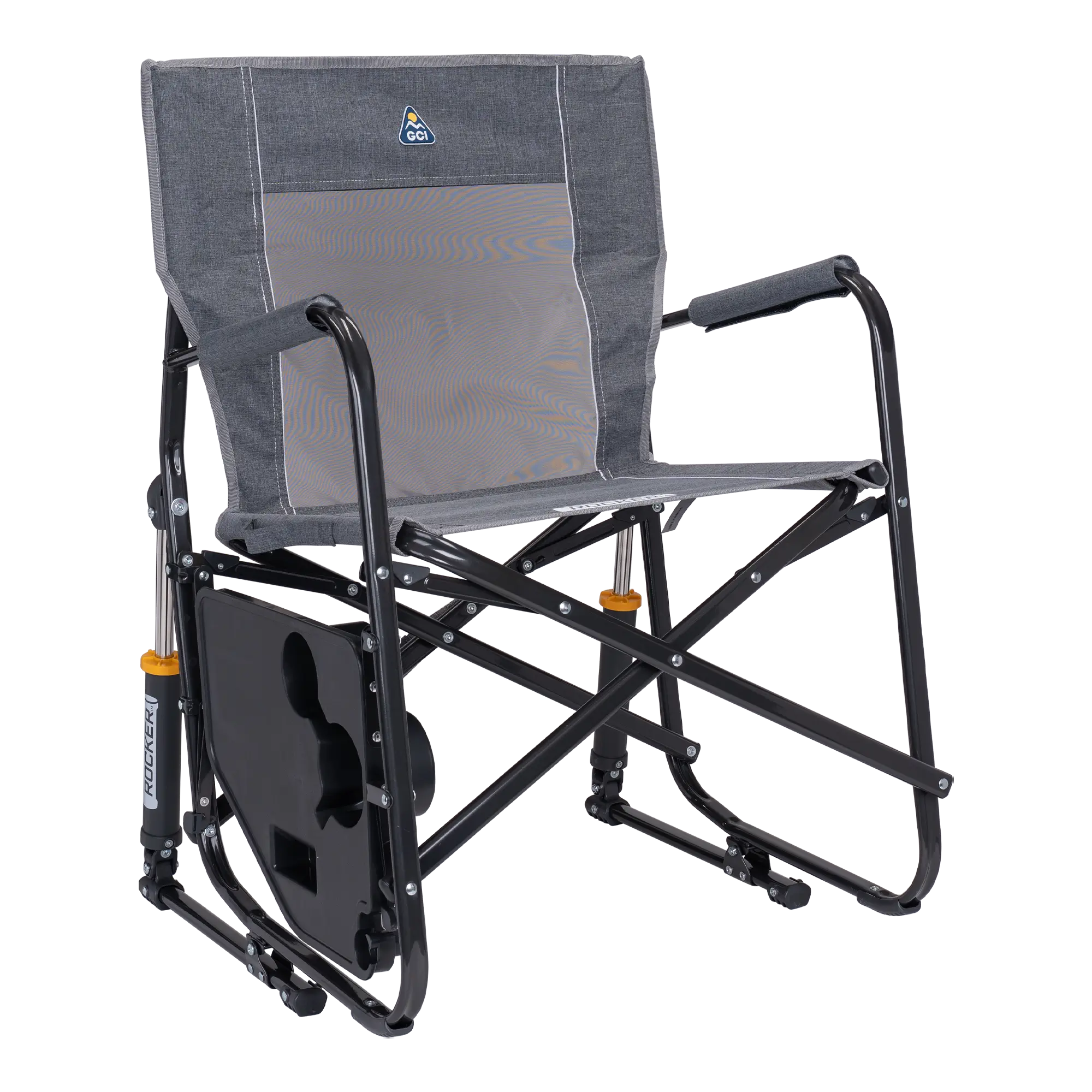 Heavy-Duty Freestyle Freestyle Rocker with Side Table - Choice 853 - Freestyle Rocker Portable Outdoor Folding Chair Detail