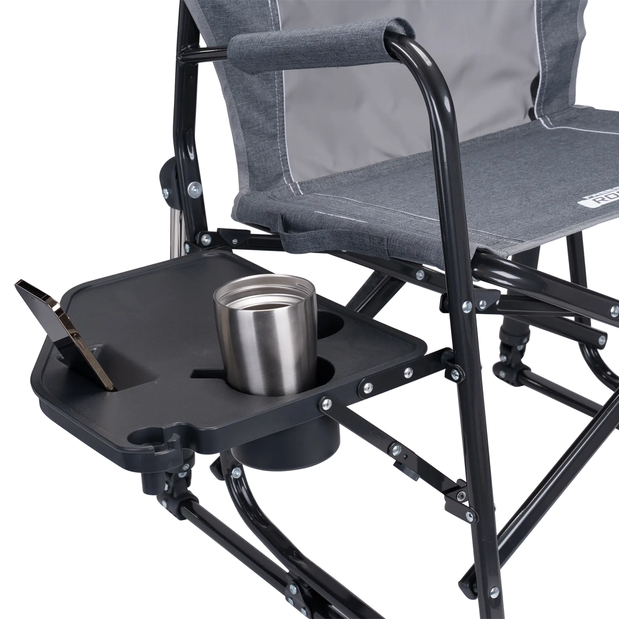 Heavy-Duty Freestyle Freestyle Rocker with Side Table - Choice 853 - Freestyle Rocker Portable Outdoor Folding Chair Detail