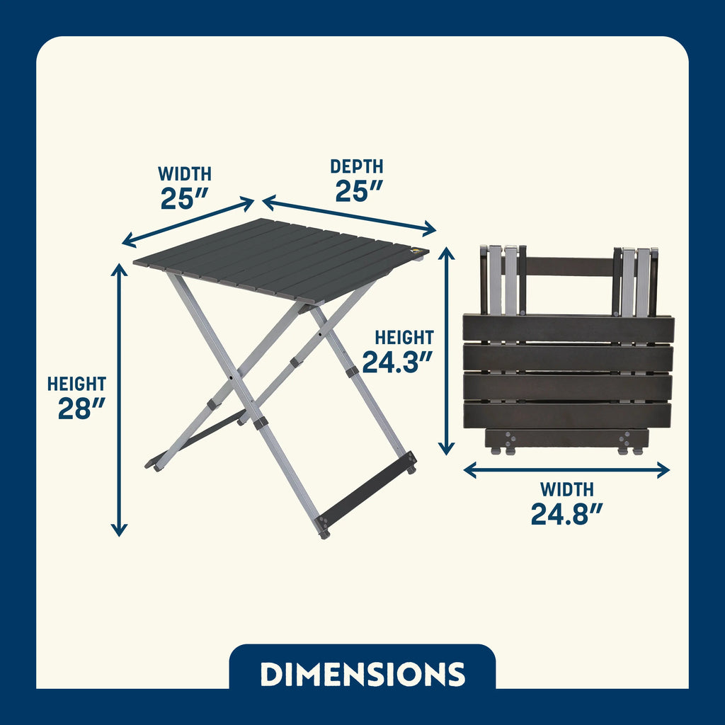 Heat-Resistant Compact Camp Table 25 - Choice 214 - Portable Camping Table with Heat-Resistant Countertop Detail