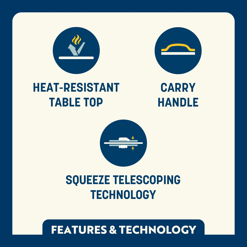 Heat-Resistant Compact Camp Table 25 - Choice 214 - Portable Camping Table with Heat-Resistant Countertop Detail