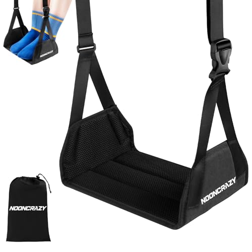 Smart Home Airplane Foot Hammock, No Collapse Foot Rest for Plane Essentials