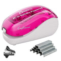 Modern Electric Stapler-Pink,Including 2000 Staples and 1 Staple Set
