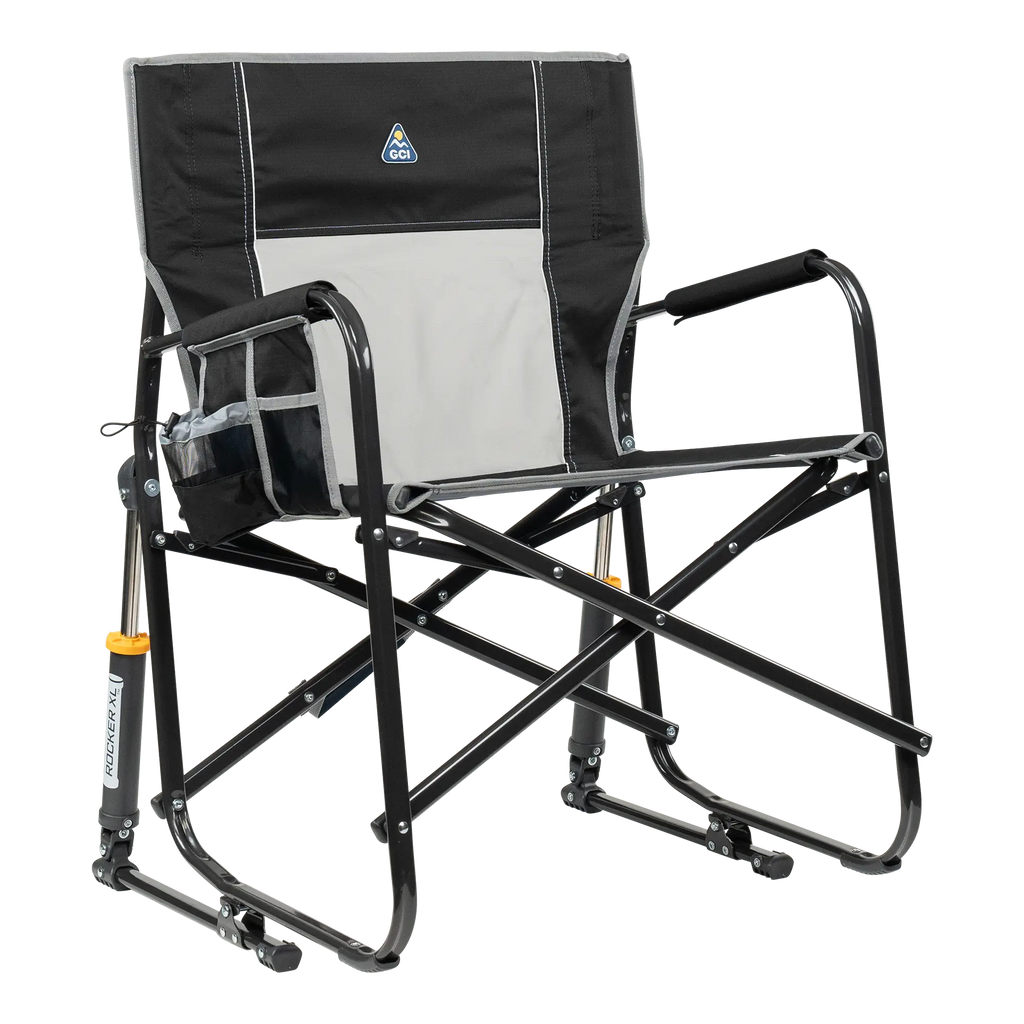 Heavy-Duty Freestyle Freestyle Rocker XL - Choice 552 - Freestyle Rocker Portable Outdoor Folding Chair - Black