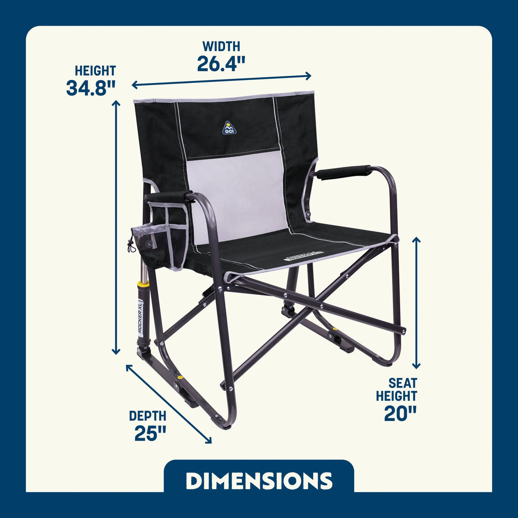 Heavy-Duty Freestyle Freestyle Rocker XL - Choice 552 - Freestyle Rocker Portable Outdoor Folding Chair Detail