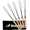 Modern MalloMe Smores Sticks for Fire Pit Long - Marshmallow Essentials