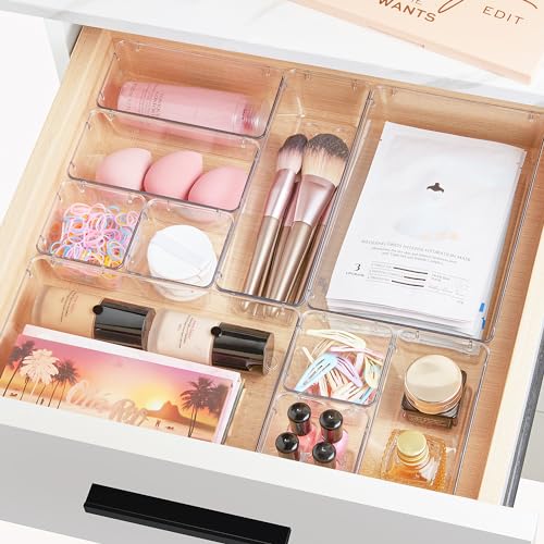 exclusive Vtopmart 44 PCS Clear Plastic Drawer Organizers Set, Collection