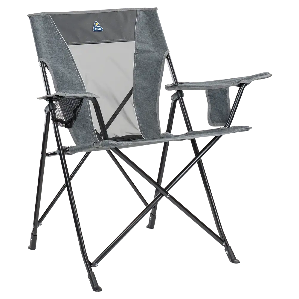 Lightweight Messenger Comfort Quad Chair - Choice 989 - Ultra-Lightweight Telescoping PackSeat Travel Stool - Heathered Pewter