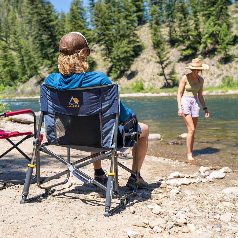Heavy-Duty Freestyle Freestyle Rocker XL - Choice 552 - Freestyle Rocker Portable Outdoor Folding Chair Detail