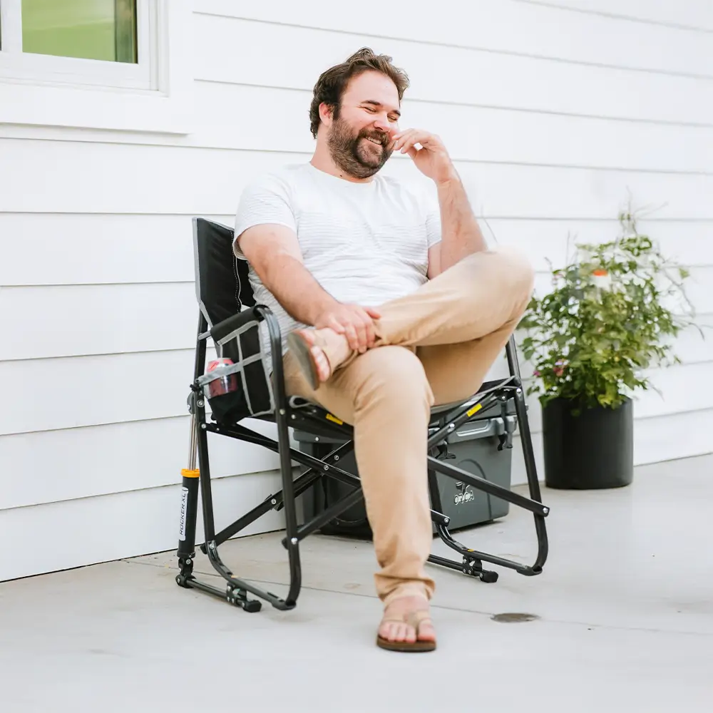 Heavy-Duty Freestyle Freestyle Rocker XL - Choice 552 - Freestyle Rocker Portable Outdoor Folding Chair Detail