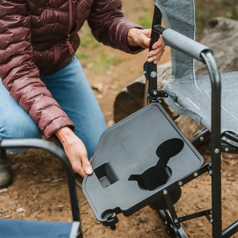 Heavy-Duty Freestyle Freestyle Rocker with Side Table - Choice 853 - Freestyle Rocker Portable Outdoor Folding Chair Detail