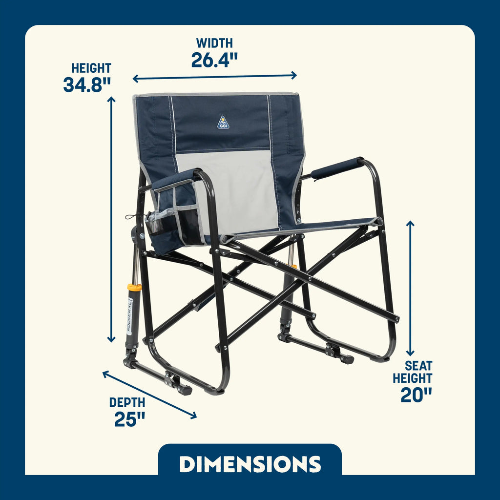 Heavy-Duty Freestyle Freestyle Rocker XL - Choice 552 - Freestyle Rocker Portable Outdoor Folding Chair Detail