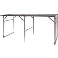 Heat-Resistant Slim-Fold Table - Choice 196 - Portable Camping Table with Heat-Resistant Countertop - Default Title