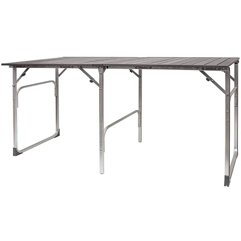 Heat-Resistant Slim-Fold Table - Choice 196 - Portable Camping Table with Heat-Resistant Countertop - Default Title