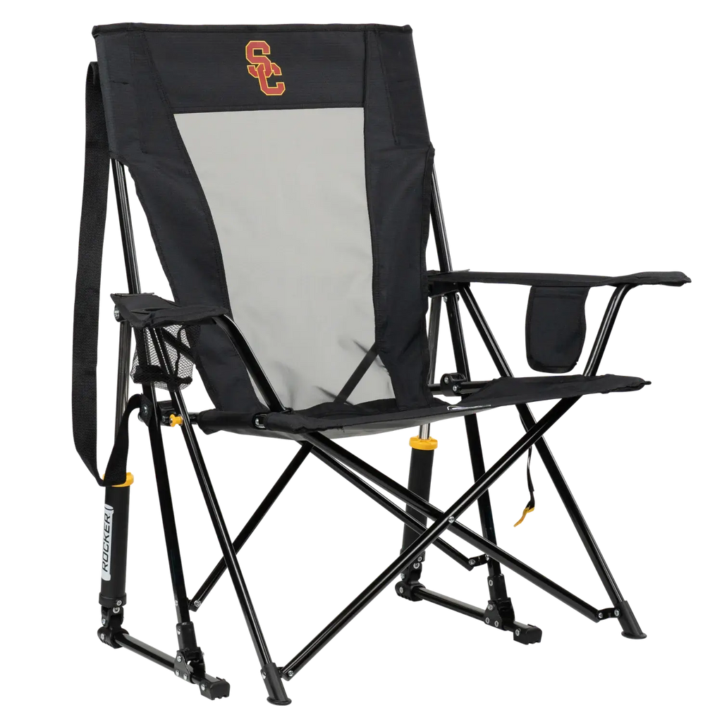 Heavy-Duty Freestyle College Comfort Pro Rocker - USC Trojans - Choice 856 - Heavy-Duty Kickback Rocker with Beverage Holder - Default Title